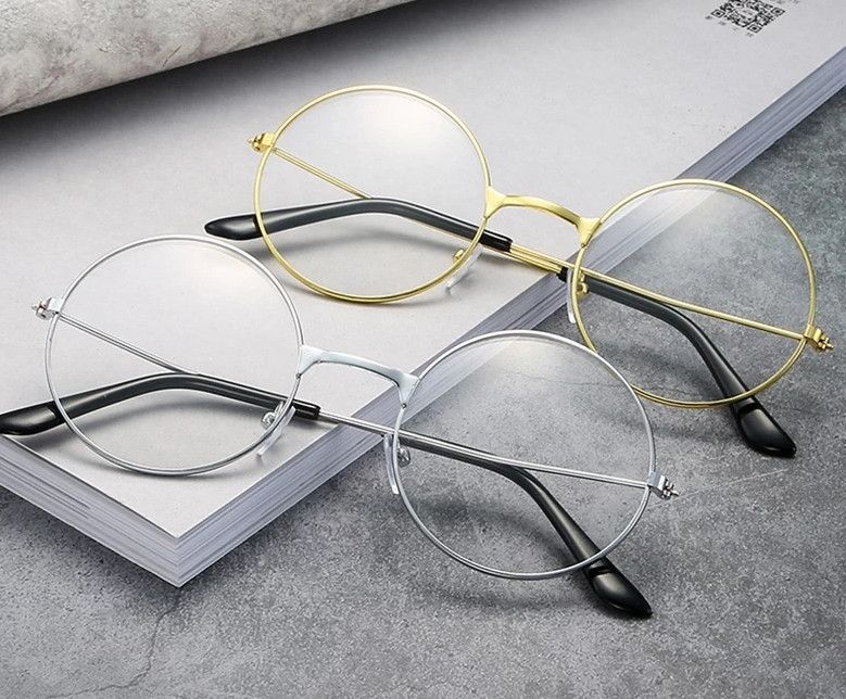 Круглі окуляри Гаррі Поттера іміджеві нульовки унісекс 3 кольору оправи